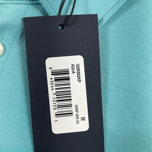 Zachary Prell Men’s Short Sleeve Polo Blue Polo Shirt. Medium. MSRP $98 - Picture 3 of 4